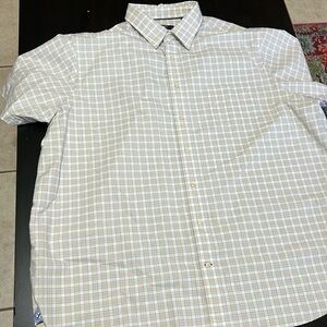 Cremieux checked short sleeve dress shirt